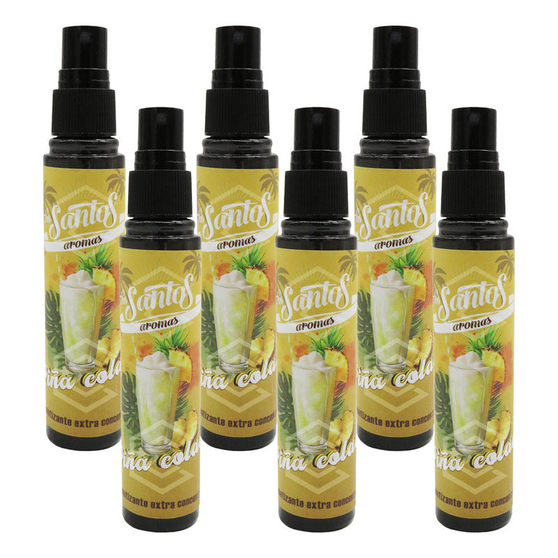 6 Aromatizante Botella Spray Liquido 60ml Auto Casa Ambiente