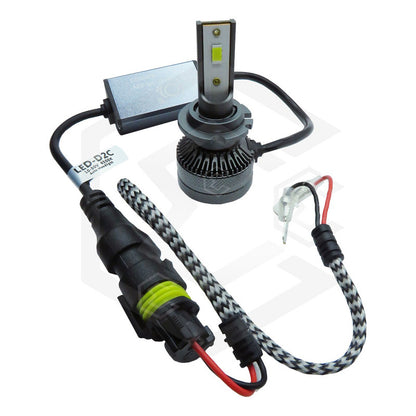 Kit Focos D2c12 Led Csp 9-30w 39.4w Reales Alta Baja 8000lm Iol-lhl-168
