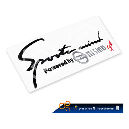 2 Calcomanía Sport Mind Nismo Sticker Vinil Auto Mot 25x10cm