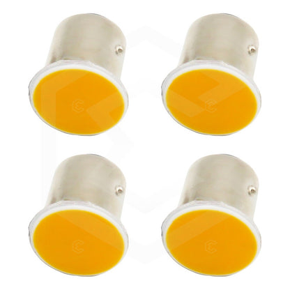 4 Focos 1156 1157 Led Cob Cuarto Stop Direccional Reversa