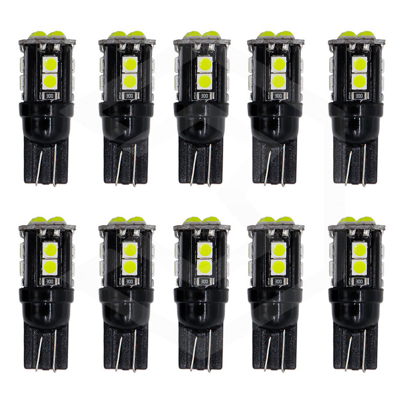 Kit 5 Par De Focos De Pellizco 12 Led Canbus Smd