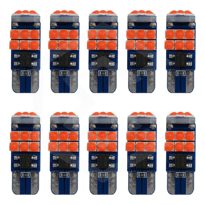 Kit De 10 Focos Pellizco T10 15 Leds Burbuja Doble Polaridad