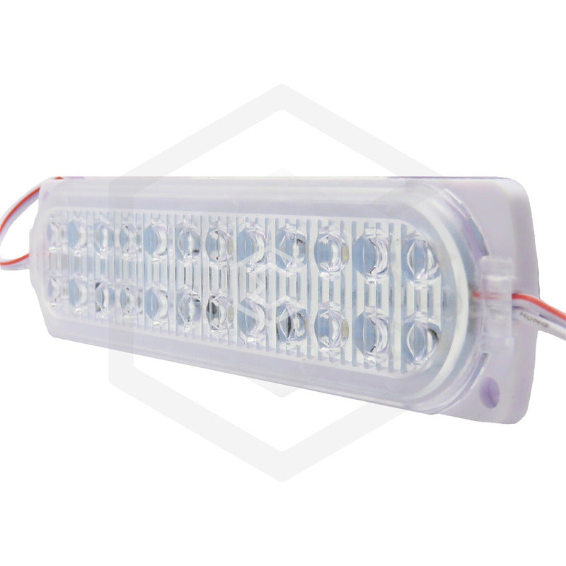 Modulo 24 Led Ovalado Multiusos Doble Jumbo Rgb 2 Funciones