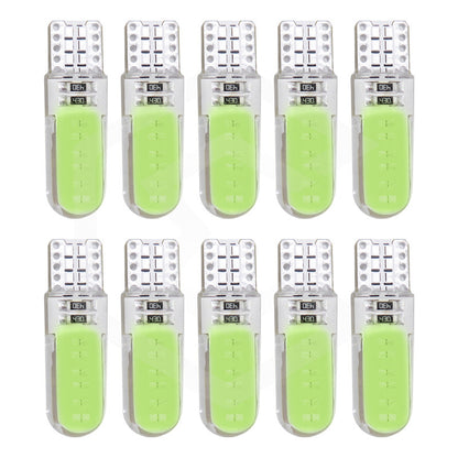 Kit De 10 Focos De Pellizco T10 12 Leds Cob Chip 80 Ma 12v