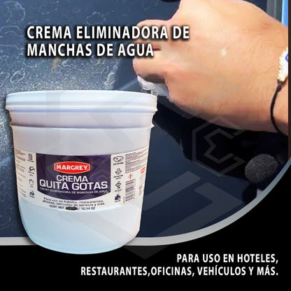 Crema Quita Gotas Vidrios Y Cristales Cubeta 4 Lts Margrey