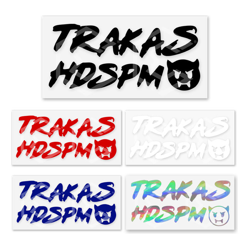 10 Calcomanía Trakas Hdspm Sticker Vinil Auto Moto 20cmx9cm