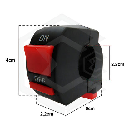Switch Interruptor Para Moto Manubrio 2 Botones Marcha Led T