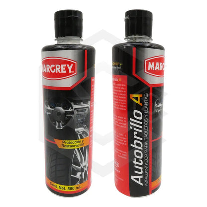 3autobrilloa 500ml Abrillanta Protege Tablero Llanta Margrey Transparente