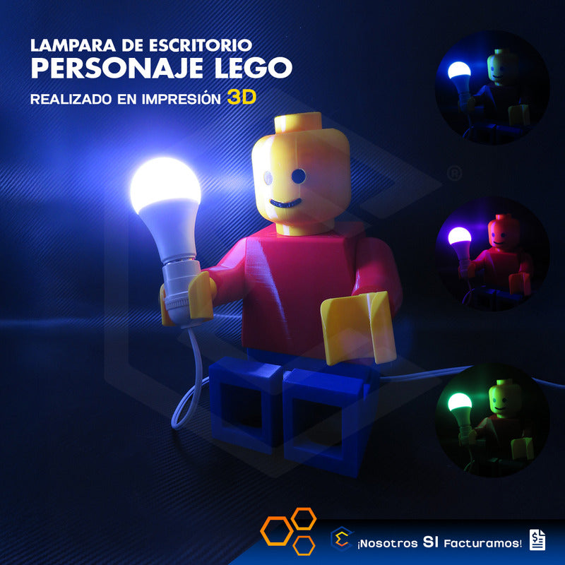 Lampara Led Bmw Escritorio Decoración Impresión 21cm 3d Petg Lego