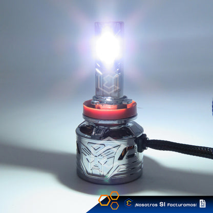 Kit 2 Focos H11 48 Led Csp Nitrogeno Zinc Alta Baja 20,000lm H11