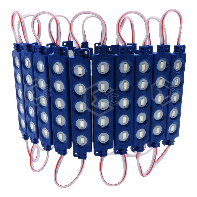 20 Modulos De 5 Leds 5630 Hiper Led Ip65 Contra Agua Color