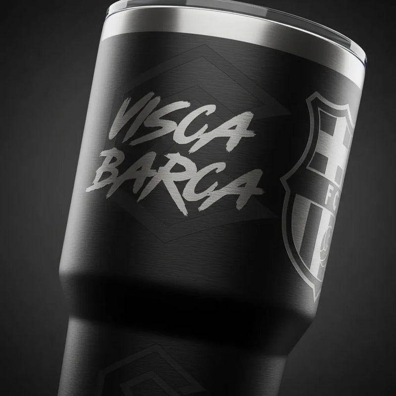 Vaso Termo Barcelona Fc Champion Láser Acero Inoxidable 30oz Negro Vaso Termo Barcelona Fc Champion Láser Acero Inoxidable 30oz