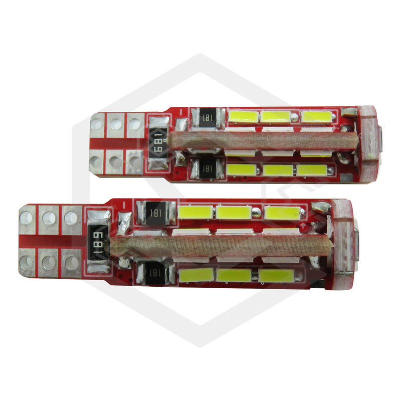 Par De Focos De Pellizco T10 Canbus 27 Leds Super Potentes
