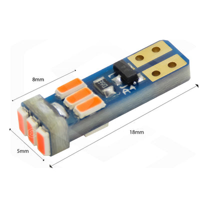 Kit 10 Focos De Pellizco T5 9 Hiper Leds Cluster 2721 1w 12v