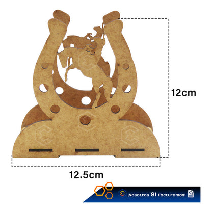 Kit 15 Servilletero Vaquero Sombrero Recuerdos 12cm Mdf 3mm