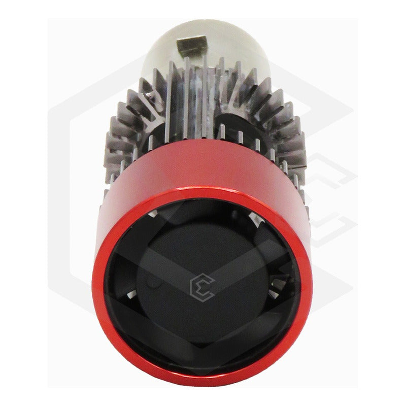 Foco Moto H4 12 Leds Csp Ba20d Con Ventilador 9000lm Reales