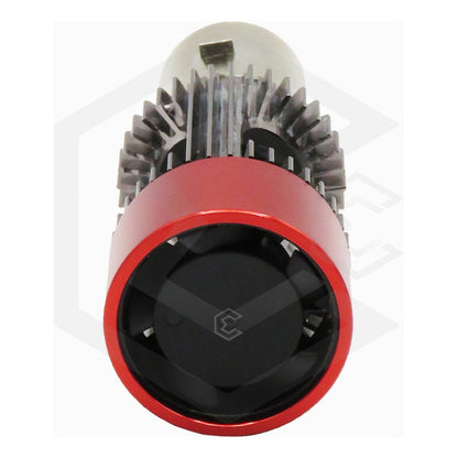 Foco Moto H4 12 Leds Csp Ba20d Con Ventilador 9000lm Reales
