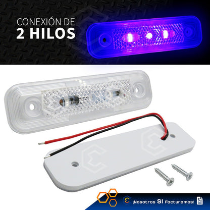 10 Plafón Cuarto Direccional Lateral Led Alta Intensidad 24v