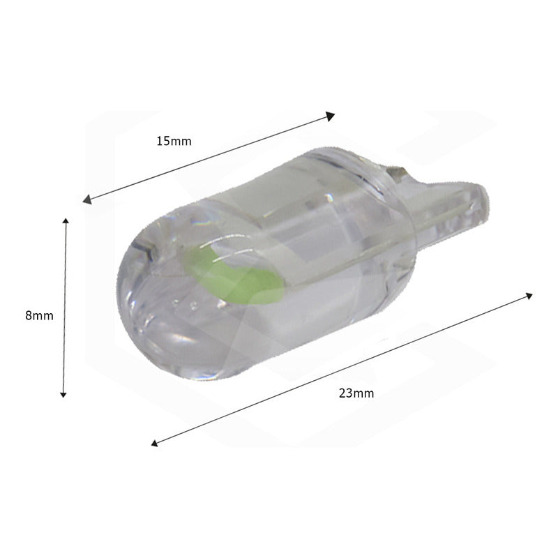 10 Focos Pellizco T10 1 Hiper Leds Cristal Alta Potencia 12v