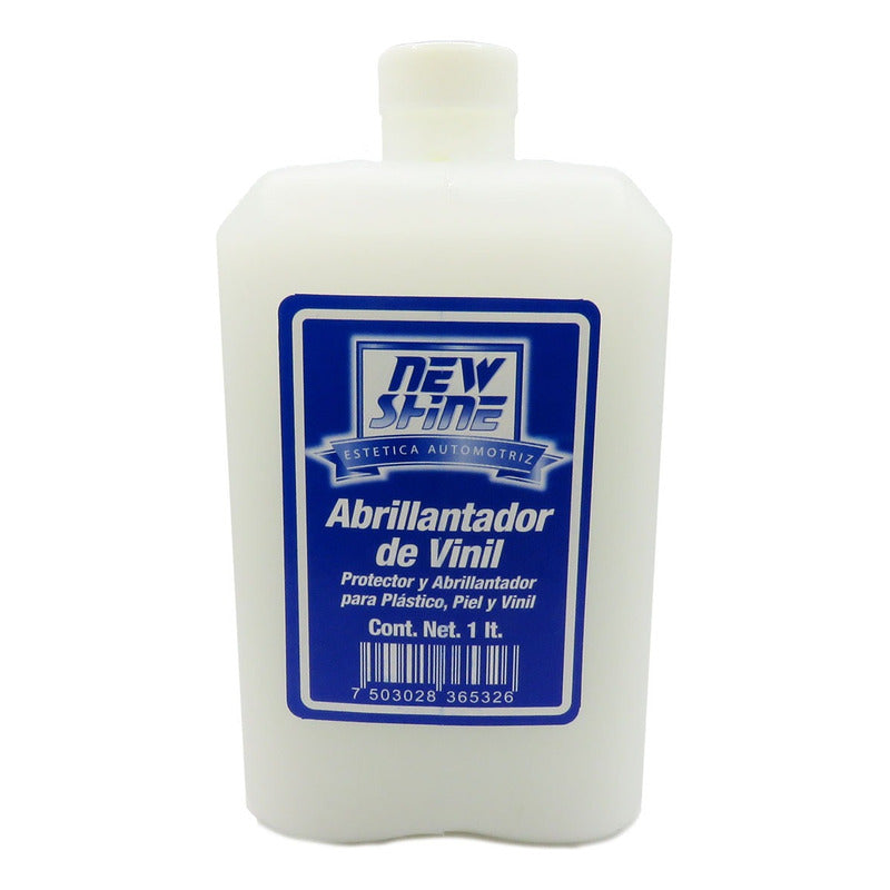 3 Abrillantador De Vinil Plastico Y Piel Liquido 1000ml Blanco