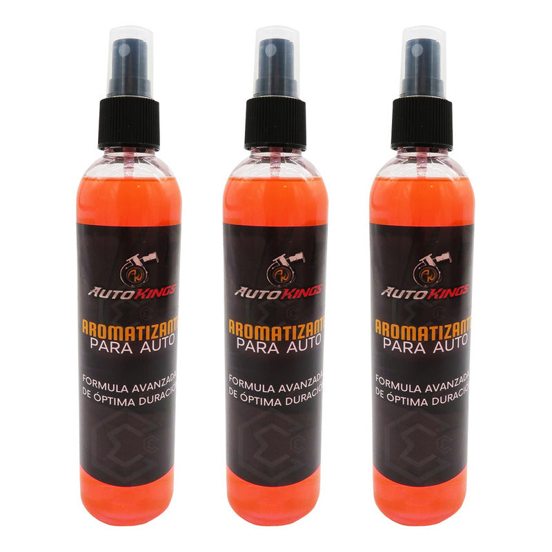 3 Aromatizante P Auto Desodorante Liquido Casa Oficina 270ml