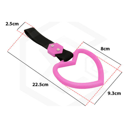 Tiron Corazon Jdm Tsurikawa Strap Remolque Gancho Decorativo