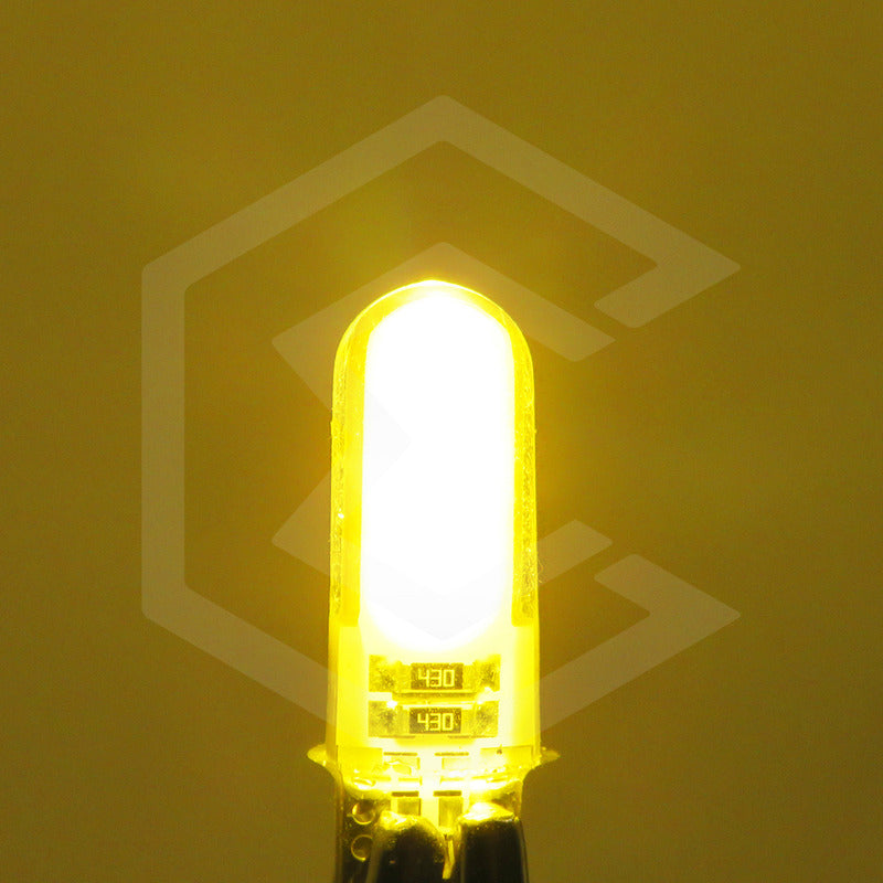 Kit De 10 Focos De Pellizco T10 12 Leds Cob Chip 80 Ma 12v