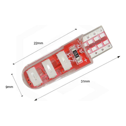 Kit De 10 Focos De Pellizco T10 6 Gel Leds Smd Alta Potencia