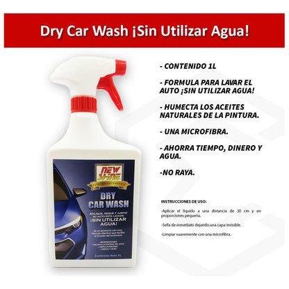 2 Dry Wash New Shine Lavado En Seco Sin Utilizar Agua