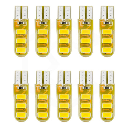 Kit De 10 Focos De Pellizco T10 6 Gel Leds Smd Alta Potencia