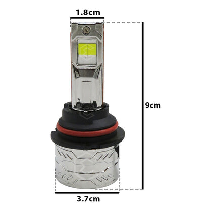 2 Focos 9004 48 Led Csp Nitrogeno Zinc Alta Y Baja 22,000lm 9004