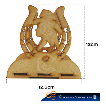 Kit 15 Servilletero Vaquero Sombrero Recuerdos 12cm 3mm Mdf Vaquera