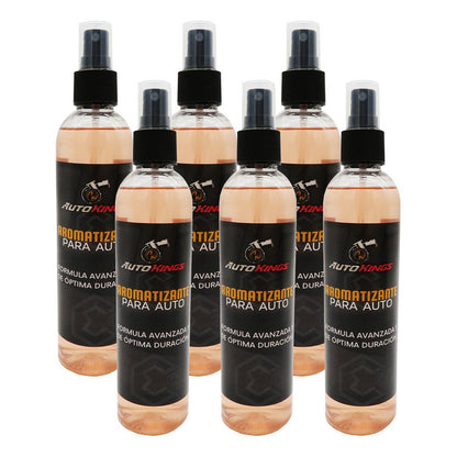 6 Aromatizante P Auto Desodorante Liquido Casa Oficina 270ml