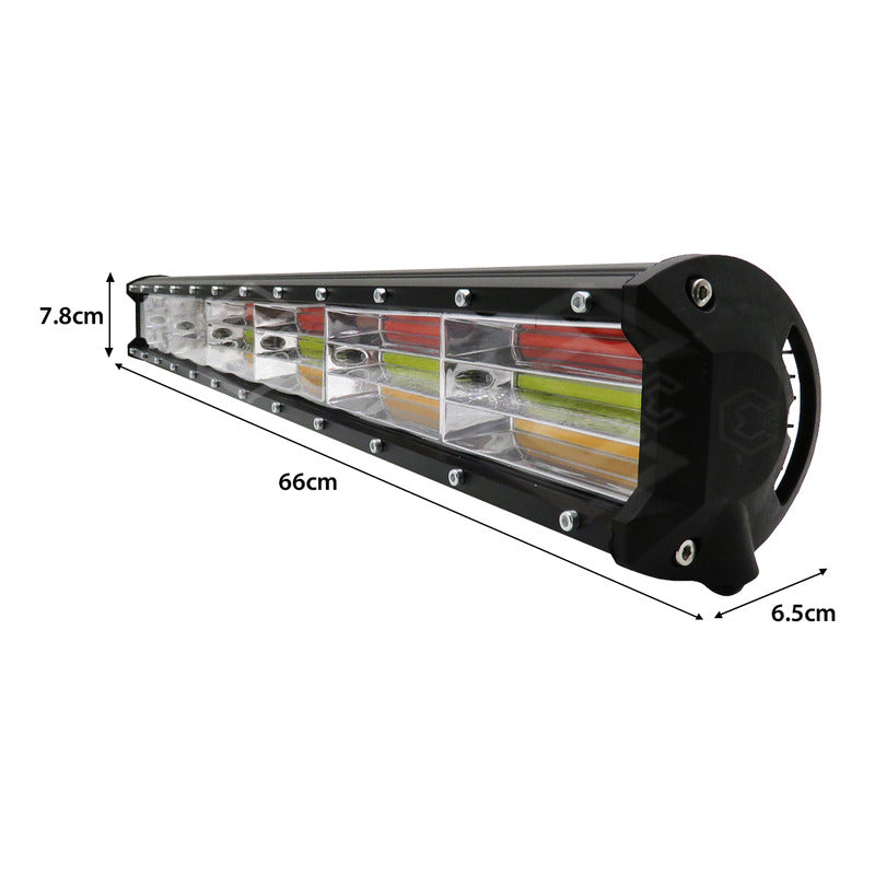 Barra Led 25.9'' Multicolor Fijo 4 Funcion Estrobo 12-24 4x4