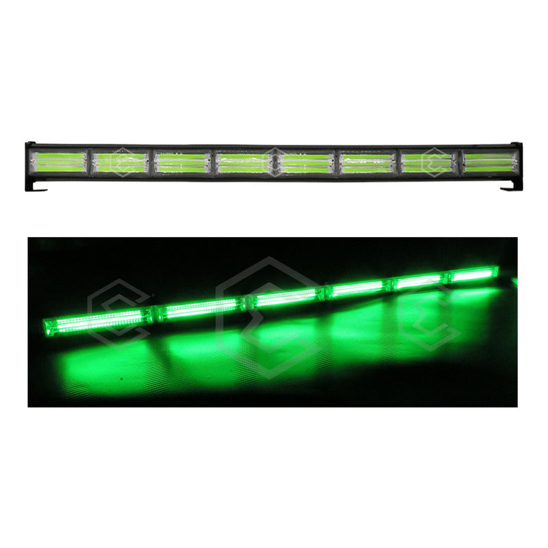 Barra Torreta Led Cob 8 Módulos Estrobo Código 16 Funciones