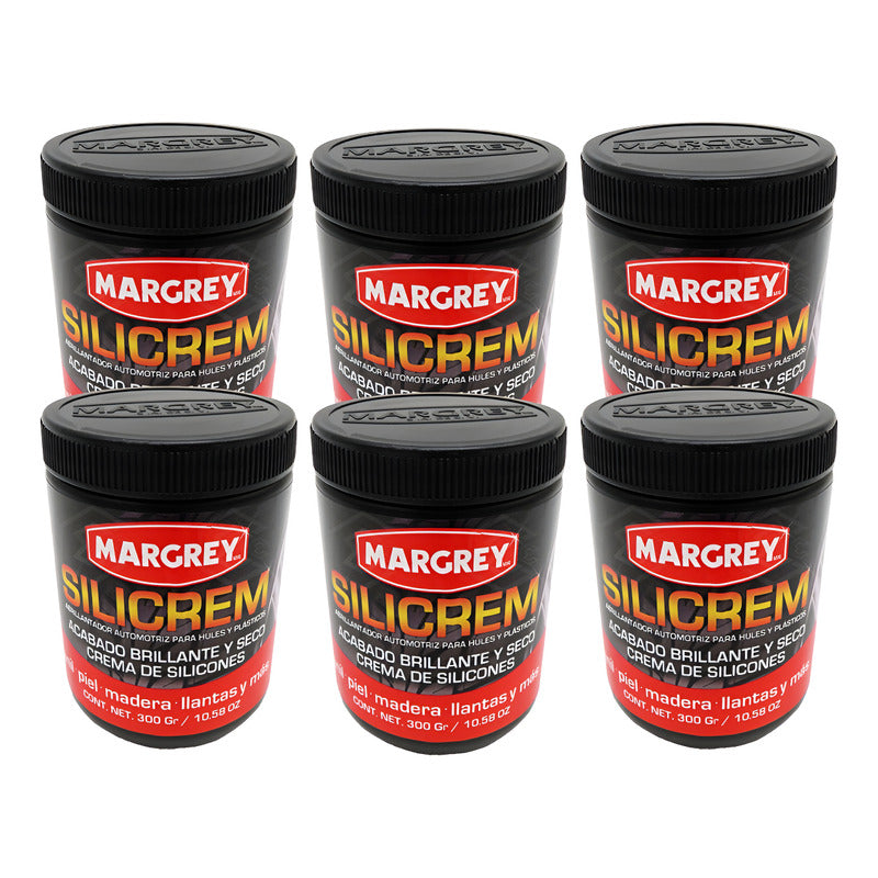 6 Abrillantador Para Llantas Y Plásticos Silicrem W Margrey Blanco
