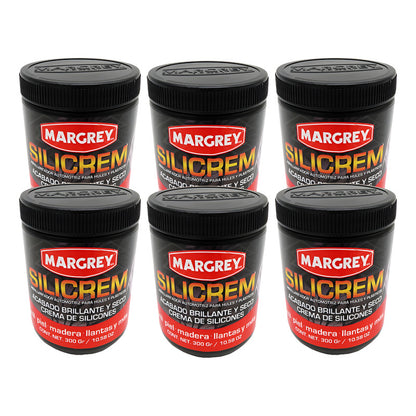 6 Abrillantador Para Llantas Y Plásticos Silicrem W Margrey Blanco