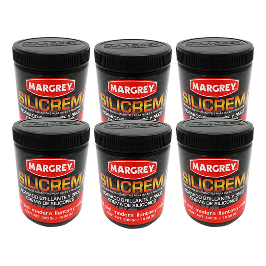 6 Abrillantador Para Llantas Y Plásticos Silicrem W Margrey Blanco