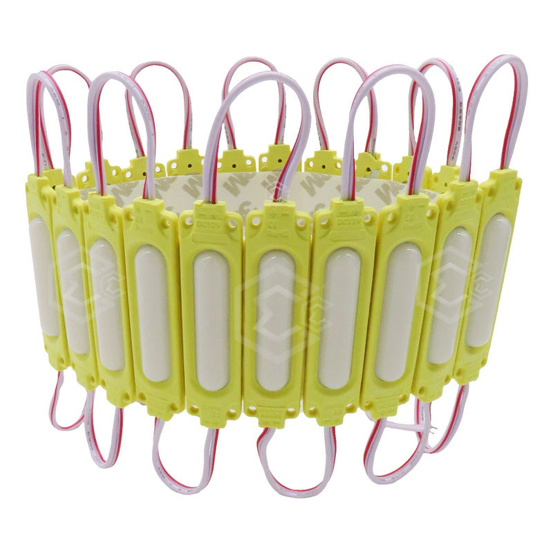 Tira 20 Módulos De Led Cob Plasma Encapsulados Reforzados
