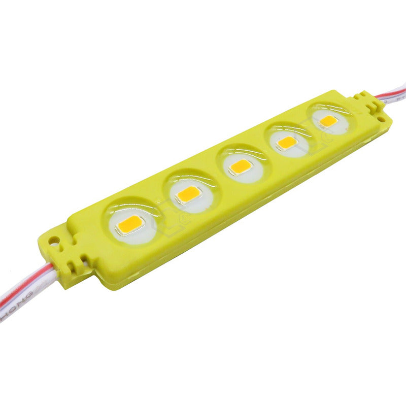 10 Modulos De 5 Leds 5630 Hiper Led Ip65 Contra Agua Color