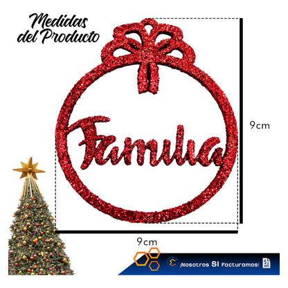 Esferas Navideñas Para Arbol Navidad Diamantina  Kit 10pzas