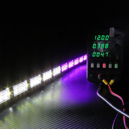 Barra 216 Led 19 Funciones 12 Módulos Bicolor Estrobo 12-24v