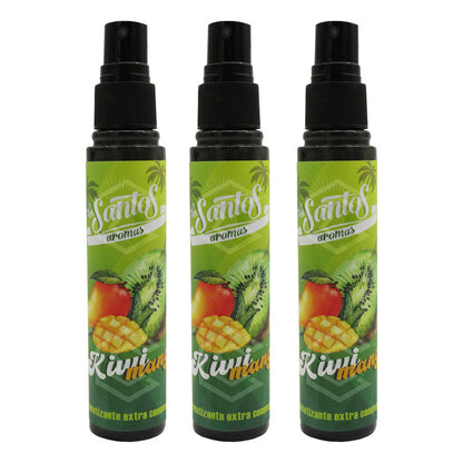 3 Aromatizante Botella Spray Liquido 60ml Auto Casa Ambiente