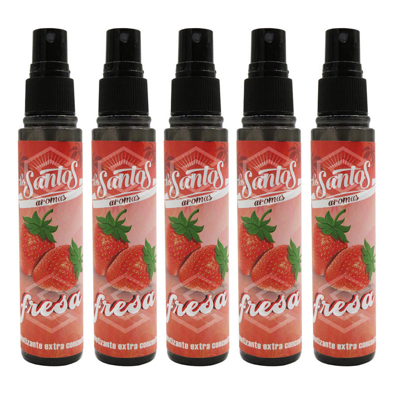 5 Aromatizante Botella Spray Liquido 60ml Auto Casa Ambiente