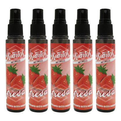 5 Aromatizante Botella Spray Liquido 60ml Auto Casa Ambiente