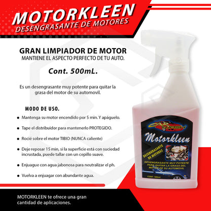 3 Desengrasante De Motor Y Limpiador Potente Car Wash 500ml