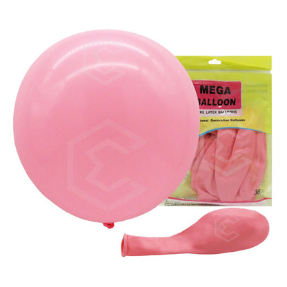 Bolsa 3 Globos Rosa Pastel Brillosos #36 Fiesta Y Boda Latex Rosa Pastel Brilloso