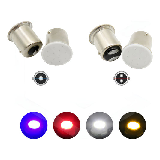 10 Focos 1156 1157 Led Cob Cuarto Stop Direccional Reversa