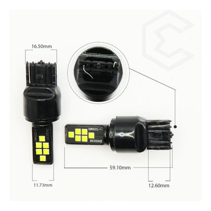 2 Focos 12 Led Canbus Cuarto Stop 12-24v 1156 57 3157  7507
