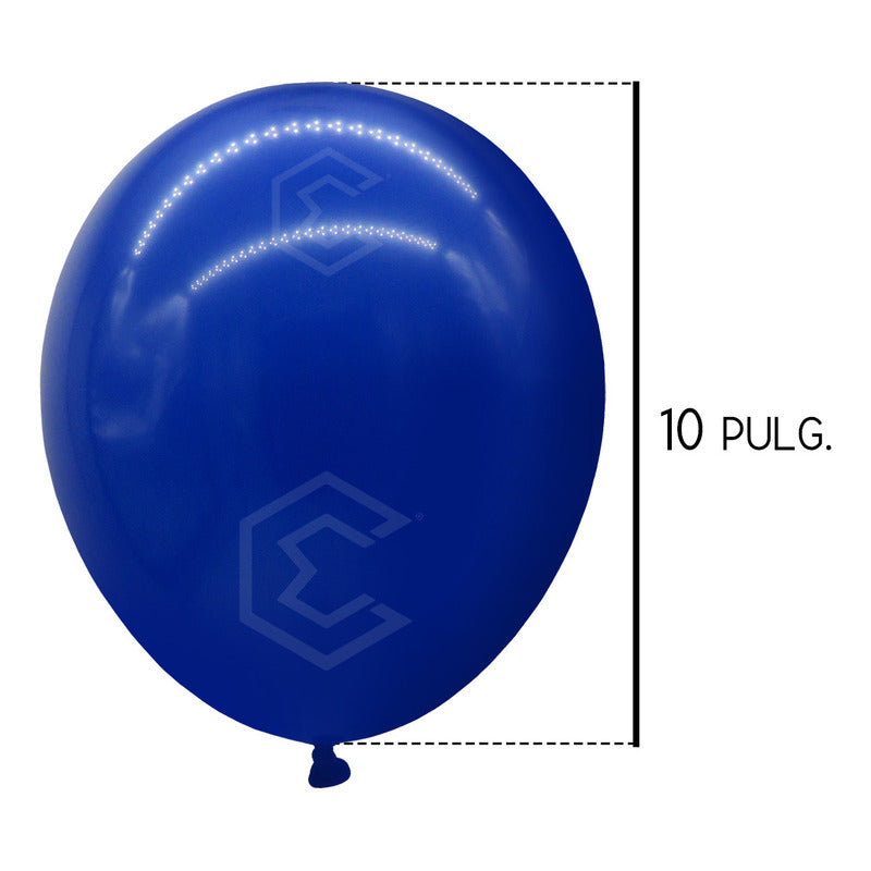 Bolsa 100 Globos Azul Marino Brillosos #10 Fiesta Boda Latex